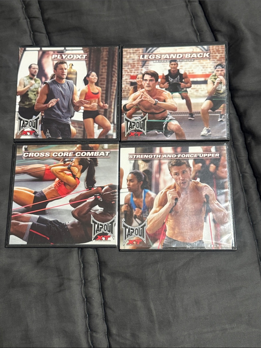 Tapout Fitness DVD Set - Red, Black, White Covers